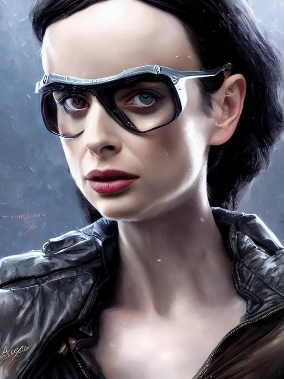 Prompt: krysten ritter as nick fury, digital painting, extremely detailed, 4 k, intricate, brush strokes, mark arian, artgerm, bastien lecouffe - deharme