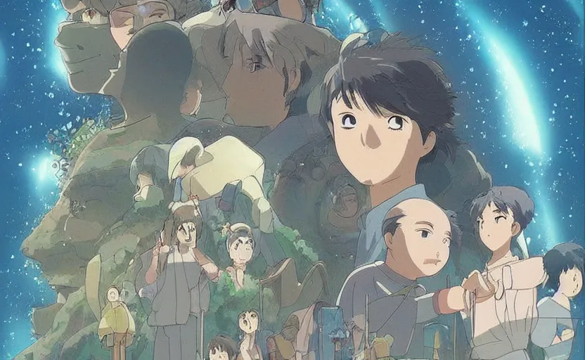 Prompt: A movie named A river of light made by Studio Ghibli,fantasty art, very detailed, beautiful, trending in pinterest
