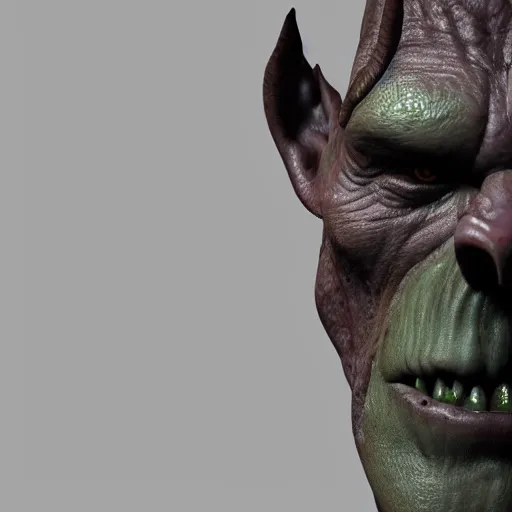 Image similar to an orc, full body, high detail, hd render 8 k 3 d, photorealistic, dramatic lighting