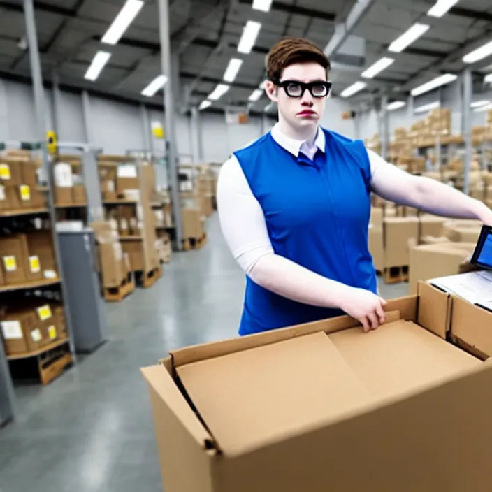 photo of a pale white slightly overweight androgynous | Stable ...