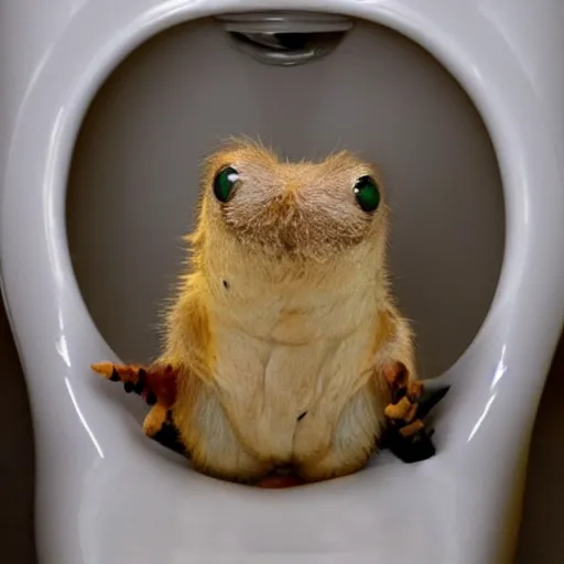 Prompt: look at thing i found in my toilet