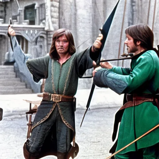 Image similar to still from Disney’s Robin Hood 1973, 4K details