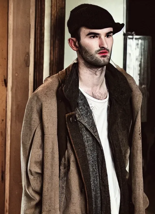 Image similar to the sandman, tom sturridge, aesthetic