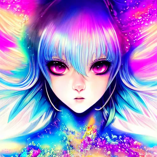 Image similar to audio shatter princess, ultra detailed painting at 1 6 k resolution and epic visuals. epically beautiful image. amazing effect, image looks crazily crisp as far as it's visual fidelity goes, absolutely outstanding. vivid clarity. ultra. iridescent. mind - breaking. mega - beautiful pencil shadowing. beautiful face. ultra high definition, range murata and artgerm