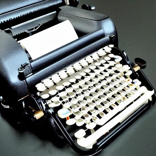 Prompt: a ios typewriter 1 9 9 9 linux vm