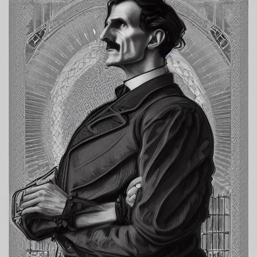 Prompt: Nikola Tesla in the fall guys, intricate detailed, ornate, behance, artstation, unreal render, unreal engine 5, octane