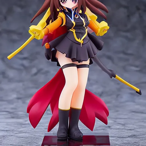 Prompt: mega kawaii megumin by konosuba in the style of kadokawa done by studio deen, anime manga doujin doujinshi, pvc figure