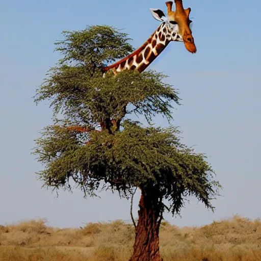 Image similar to giraffe as tree