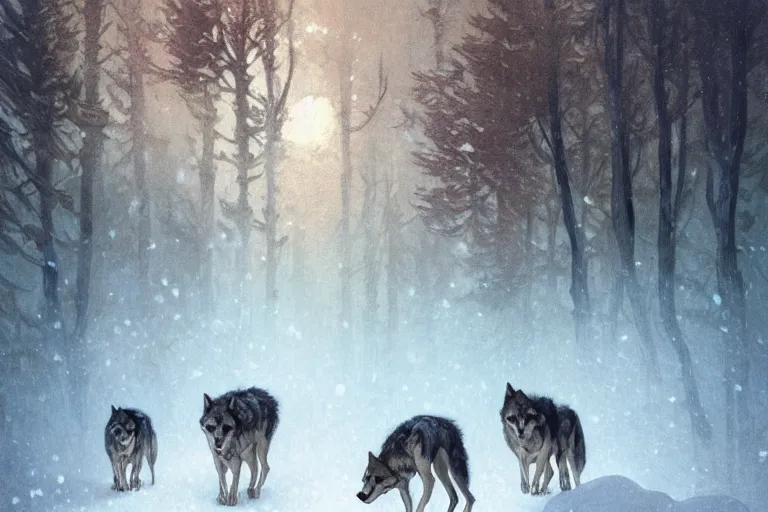 ArtStation - Mutated Wolf Pack - Darkened Skies