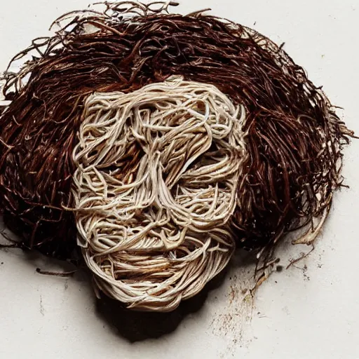 Prompt: face made of spaghetti