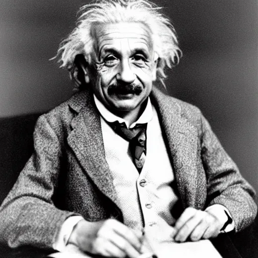 Image similar to Albert Einstein as Iron Man