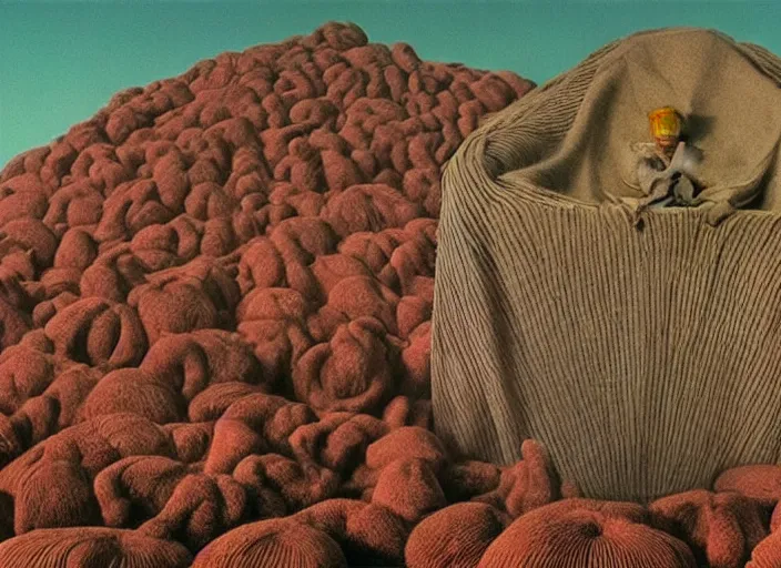 Image similar to still from a surreal art house film by alejandro jodorowsky, man ray, zdzislaw beksinski and wes anderson : : big international production by a major studio : : cinemascope, technicolor, 8 k