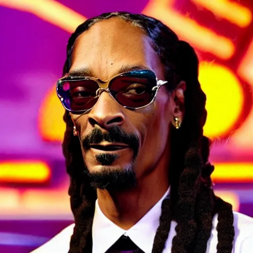 Image similar to snoop dogg on the judging panel of rupauls drag race