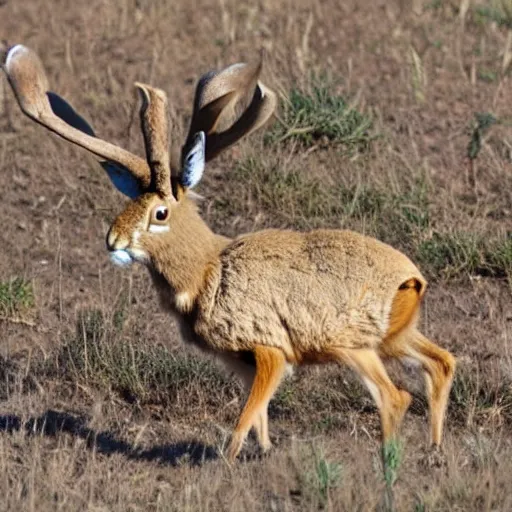 Image similar to a jackalope