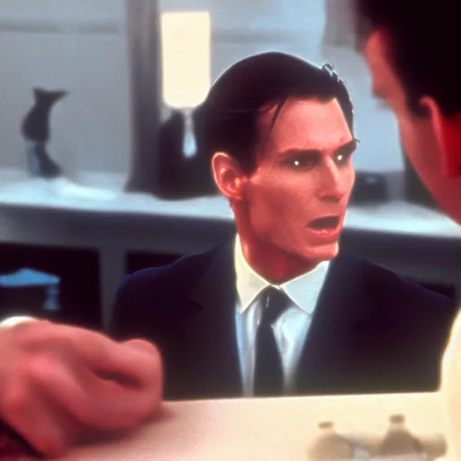 Image similar to Face of Patrick Bateman in American Psycho (1999)