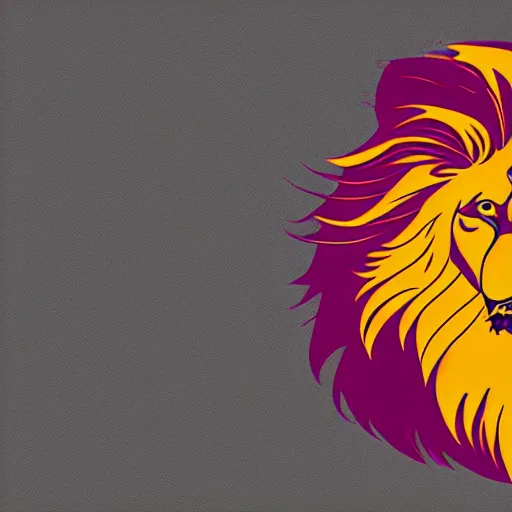 Image similar to lion vectorized, 4k