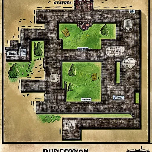 Prompt: rpg dungeon map