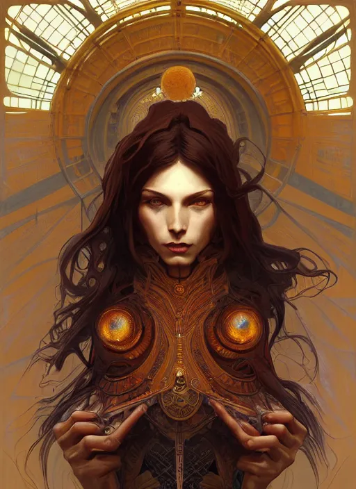 Prompt: symmetry!! portrait of beast, fantasy, steampunk, rust, intricate, highly detailed, digital painting, artstation, concept art, smooth, sharp focus, illustration, art by artgerm and greg rutkowski and alphonse mucha