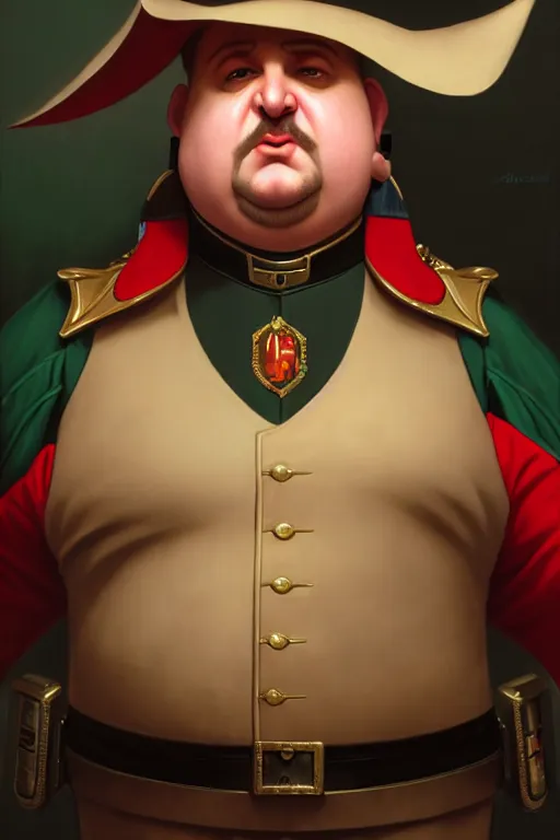 Prompt: a shifty fat high elf mall cop, Oil Painting, hyperrealistic, octane render, Detailed Digital Art, RPG portrait, 3/4 bust, William-Adolphe Bouguereau, Michael Cheval, dynamic lighting, Highly Detailed, Cinematic Lighting, 8k, HD