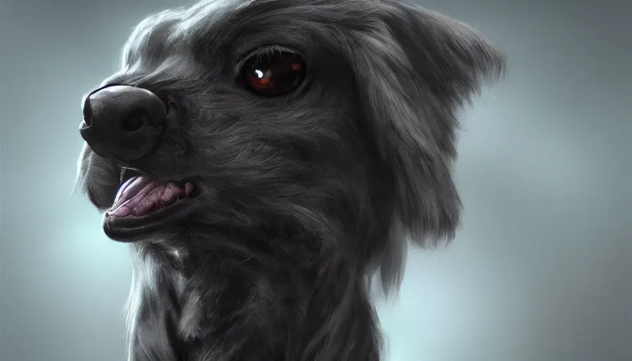Prompt: Creepy vampire dog, hyperdetailed, artstation, cgsociety, 8k
