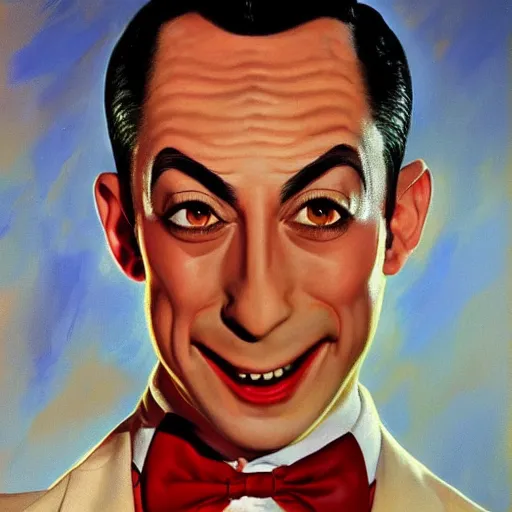 Prompt: ultra realistic portrait painting of pee wee herman as ken from street fighter, art by frank frazetta, 4 k, ultra realistic, highly detailed, epic lighting