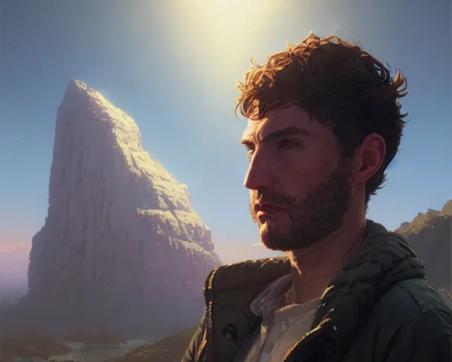 Image similar to highly detailed portrait of tim buckley, in gta v, stephen bliss, unreal engine, fantasy art by greg rutkowski, loish, rhads, ferdinand knab, makoto shinkai and lois van baarle, ilya kuvshinov, rossdraws, tom bagshaw, global illumination, radiant light, detailed and intricate environment