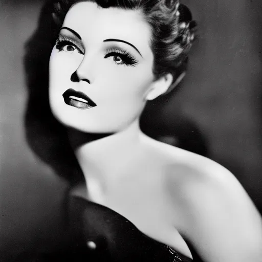 Prompt: black and white Hollywood glamour photography of Link by George Hurrell