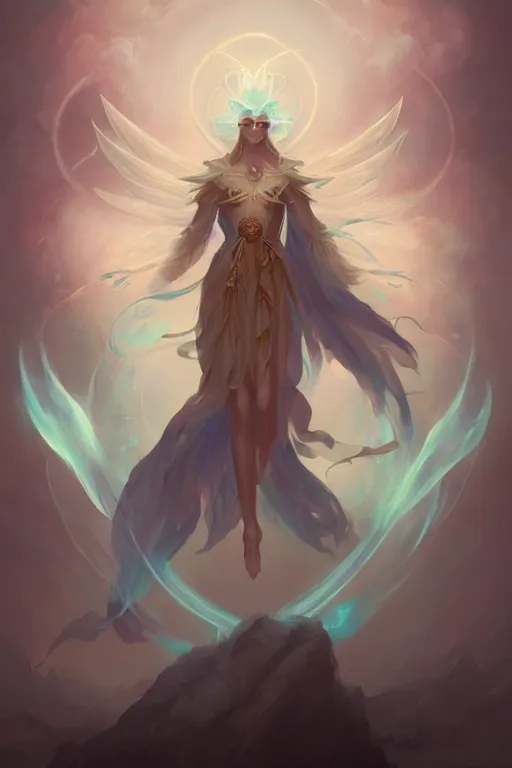 Image similar to a beautiful seraphim by pete mohrbacher and artgerm and wlop, digital art, highly detailed, fantasy, mystical, Trending on Artstation HQ, deviantart, unreal engine, 4K UHD image