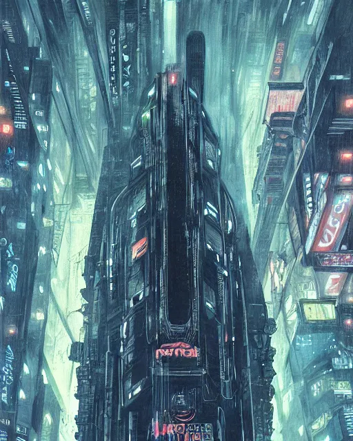 Image similar to blade runner by john alvin, hyper detailed