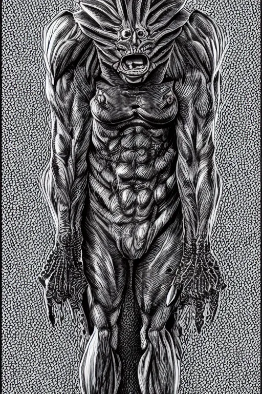 Image similar to mole humanoid figure monster, symmetrical, highly detailed, digital art, sharp focus, trending on art station, kentaro miura manga art style