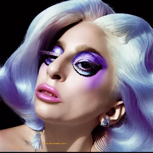 Image similar to lady gaga artpop act 2 album cover shot by nick knight, full body, artpop, jeff koons, canon, highly realistic. high resolution. highly detailed. dramatic. 8 k. 4 k.