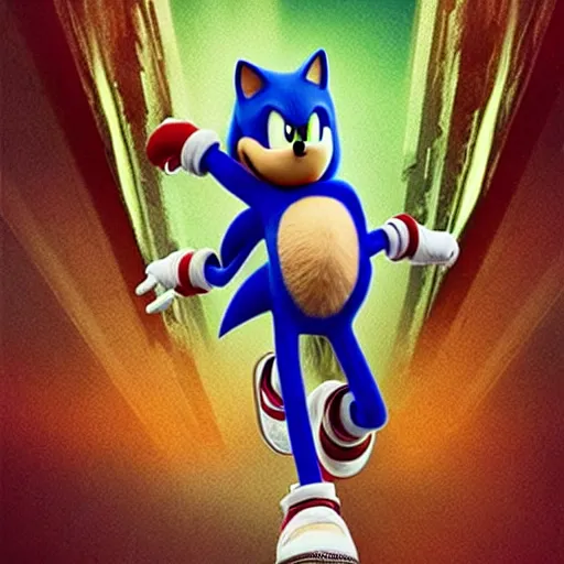 Image similar to sonic the hedgehog as john wick