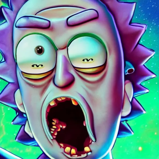 portrait in the style of rick and morty by Vitaliy on Dribbble