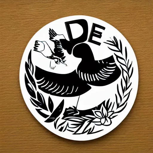 Image similar to goose die - cut vector sticker concept design
