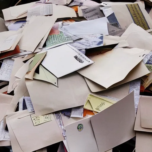 Image similar to pile of too much mail photo