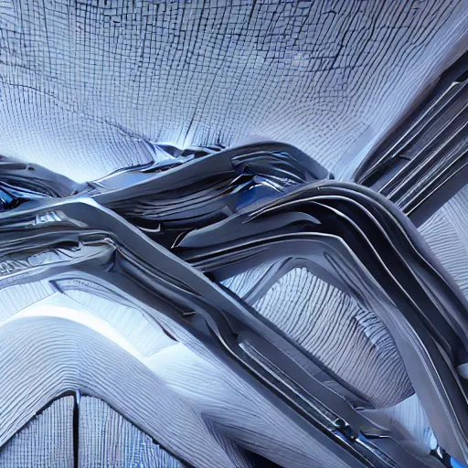 Image similar to architecture sci-fi motherboard structure wall panel , in style of zaha hadid architect, unreal engine 5 lighting, keyshot lighting, octane lighting, in style of artstation trending colors, ultra high detail, in style of ultra realistic, 8k, 16k, in style of lee souder artstation, in style of nanospace artstation, in dark plastic, tilt shift,