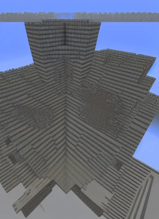 Prompt: the world trade center built in minecraft