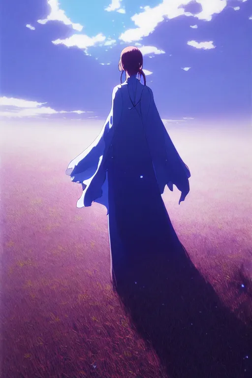 Prompt: a portrait of the sapphire herald in an elegant summer blouse, by makoto shinkai, by akihiko yoshida, by zdzislaw beksinski, by dariusz zawadzki, artbook, tone mapped, deep blues, shiny, soft lighting