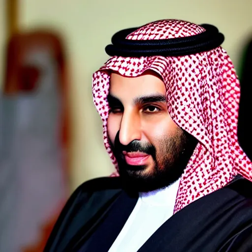 Prompt: Mohammad bin Salman as a drag queen