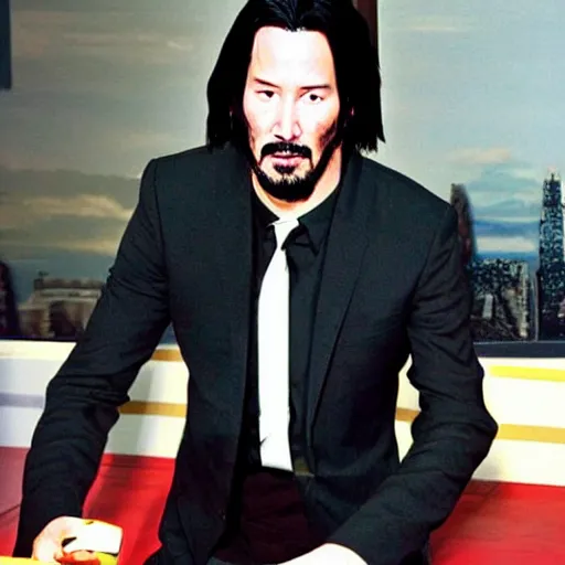 Prompt: keanu reeves as songoku