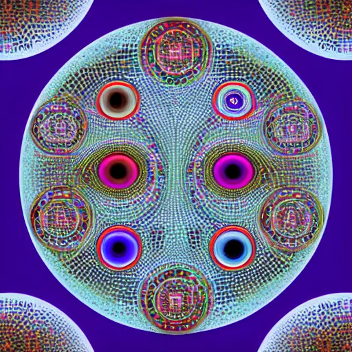 Image similar to diverse eyes!, rotating circle, dot pupils, teams, healing, energetic, life, hybrids, thin glowing devices, reflections, vitals visualiser!!, advanced art, art styles mix, from wikipedia, grid of styles, various eye shapes