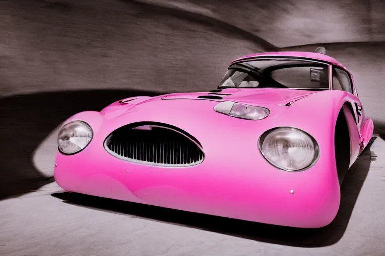 Image similar to Elegant photography of the pink panther car