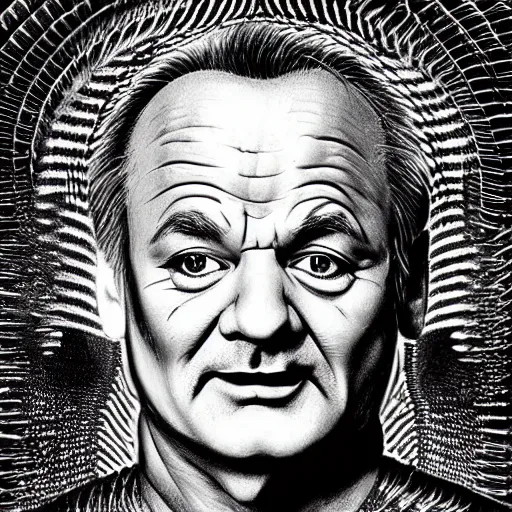 bill murray, style of h. r giger, highly detailed, | Stable Diffusion ...