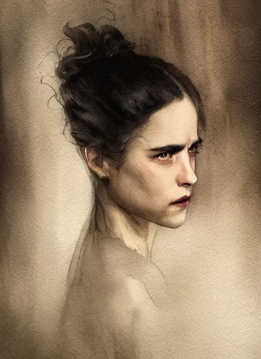 Image similar to portrait, Penny dreadful, watercolor, dramatic lighting, cinematic, establishing shot, extremely high detail, foto realistic, cinematic lighting, pen and ink, intricate line drawings, by Yoshitaka Amano, Ruan Jia, Kentaro Miura, Artgerm, post processed, concept art, artstation, matte painting, style by eddie mendoza, raphael lacoste, alex ross