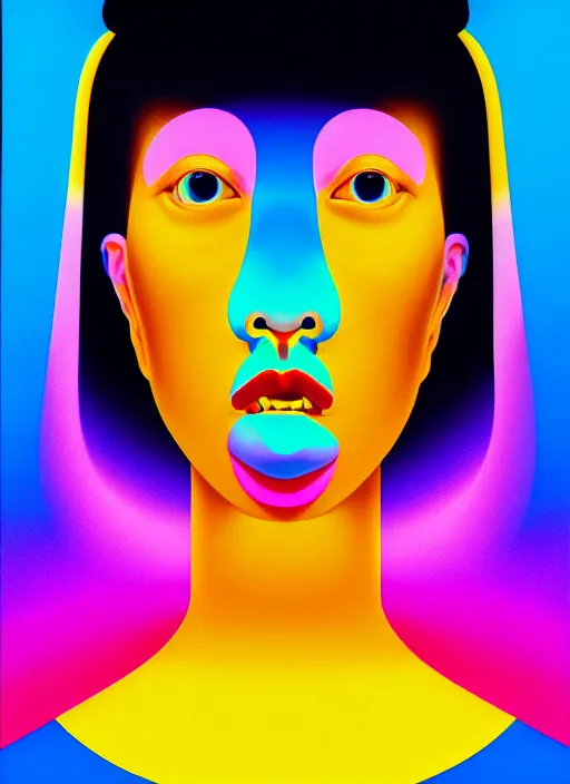 Image similar to peggy gou by shusei nagaoka, kaws, david rudnick, airbrush on canvas, pastell colours, cell shaded, 8 k