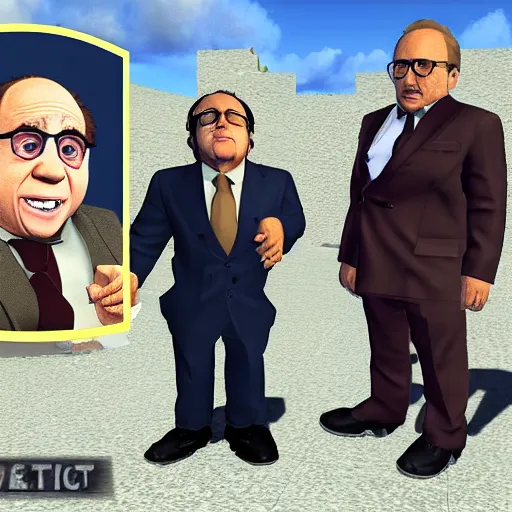 Prompt: Danny Devito gmod