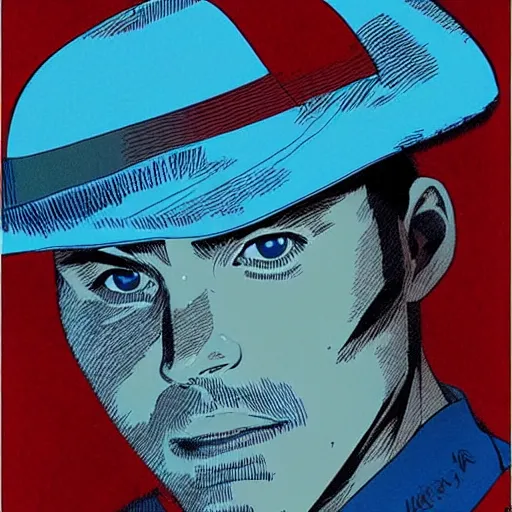 Image similar to “ paul walker retro minimalist portrait by jean giraud, moebius starwatcher comic, 8 k ”