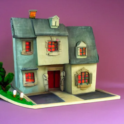 Prompt: claymation house