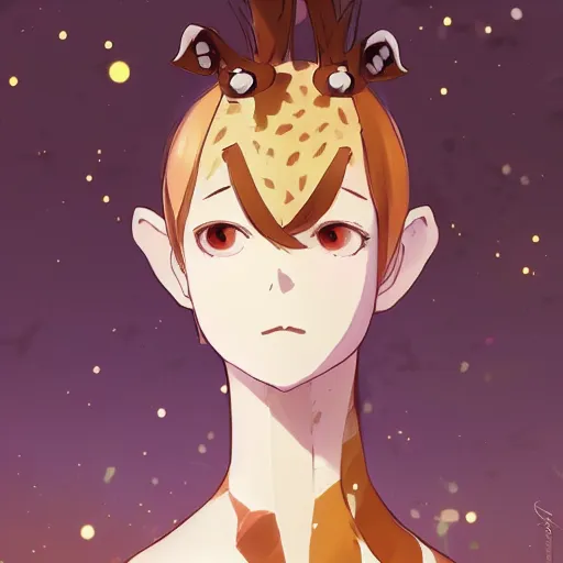 Prompt: a giraffe wearing a dress, illustration concept art anime key visual trending pixiv fanbox by wlop and greg rutkowski and makoto shinkai and studio ghibli and kyoto animation symmetrical facial features
