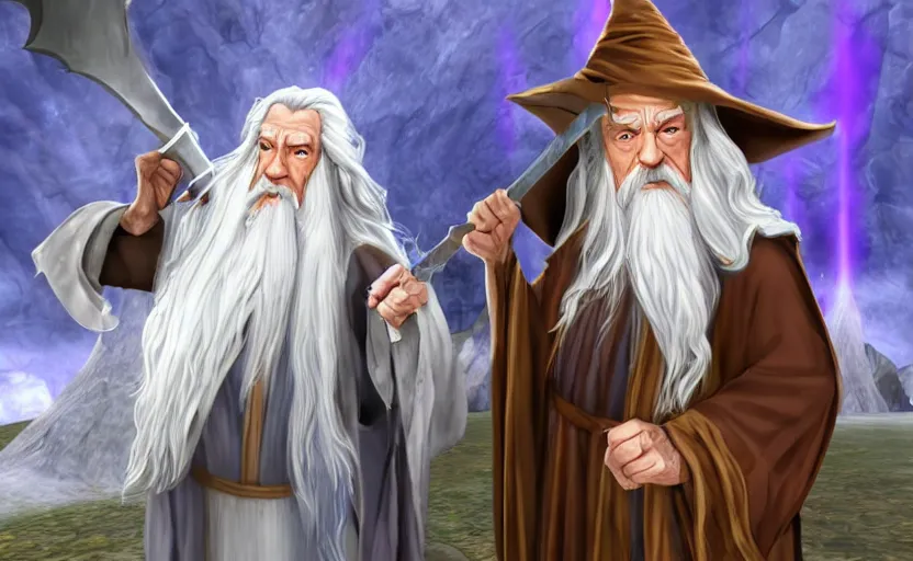 Prompt: Gandalf in Wizard 101